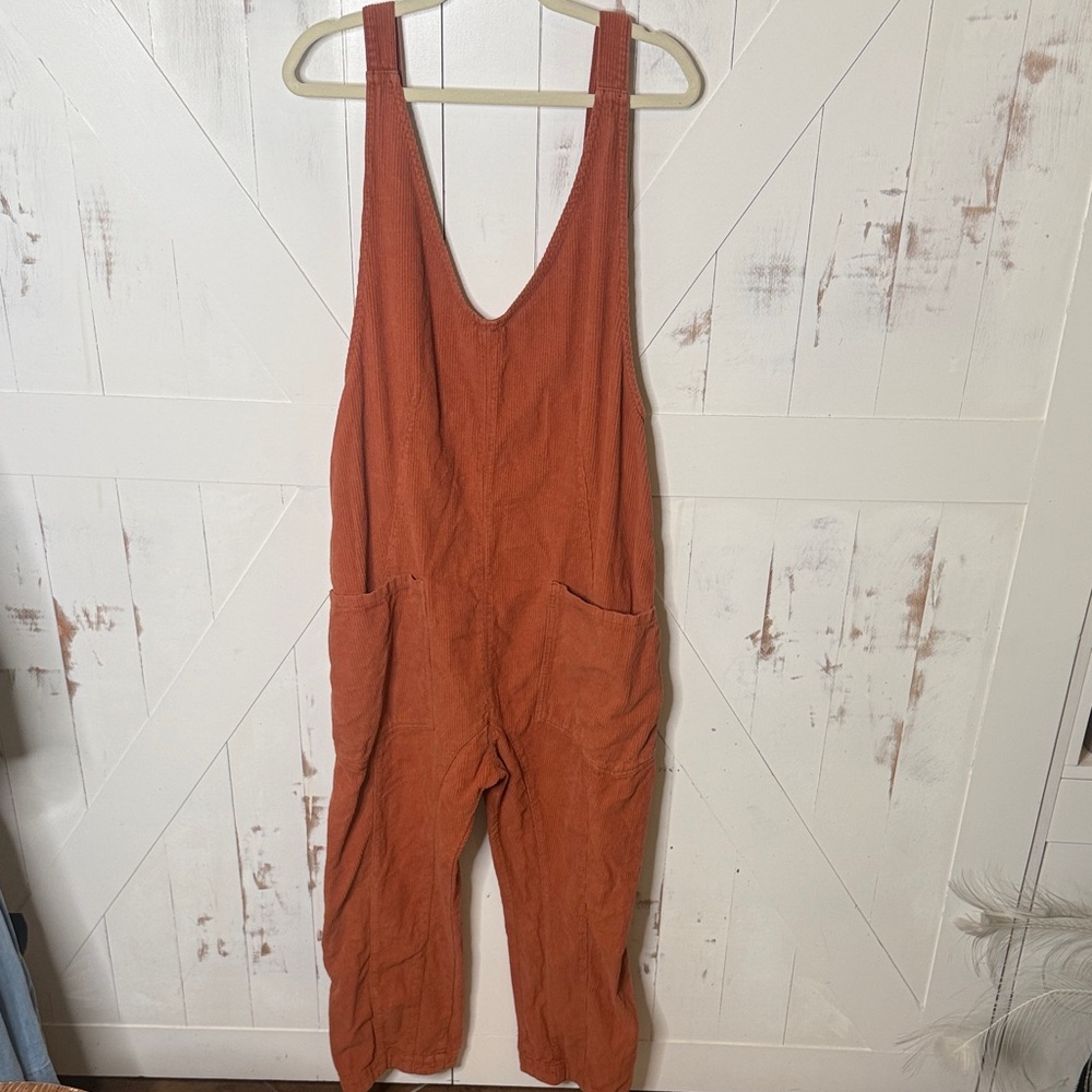 We The Free Corduroy Jumpsuit Burnt Orange Medium - Picture 10 of 16